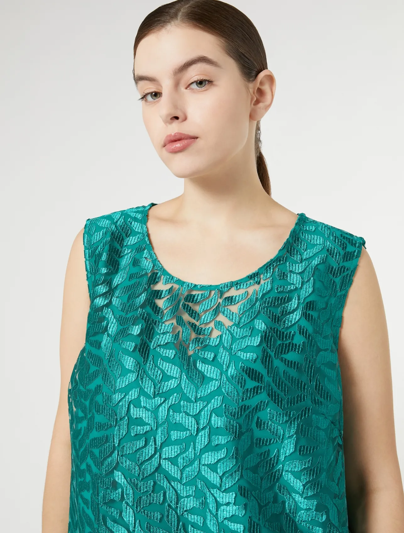 Best Marina Rinaldi Embroidered tulle top JADE