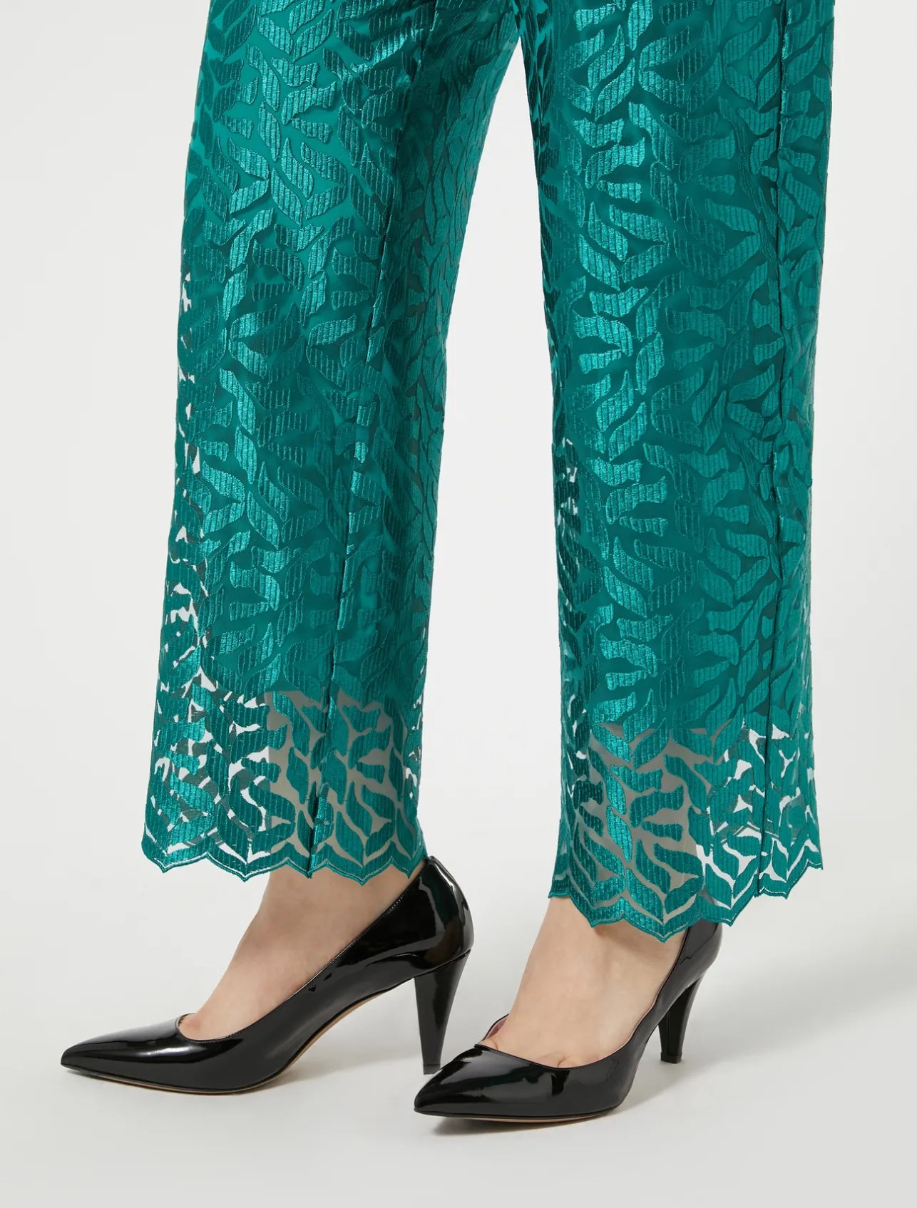 Outlet Marina Rinaldi Embroidered tulle trousers JADE