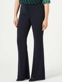 Outlet Marina Rinaldi Flared cady trousers ULTRAMARINE