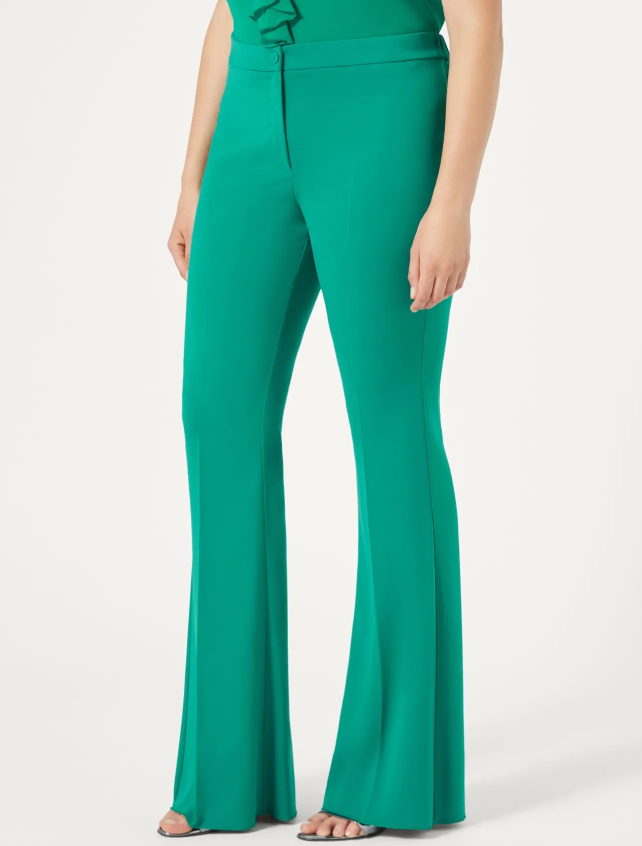 Sale Marina Rinaldi Flared cady trousers JADE