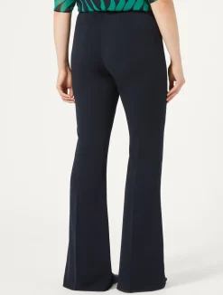 Outlet Marina Rinaldi Flared cady trousers ULTRAMARINE