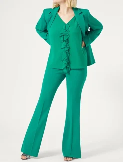 Sale Marina Rinaldi Flared cady trousers JADE