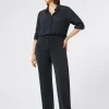 Outlet Marina Rinaldi Fluid cady trousers ULTRAMARINE