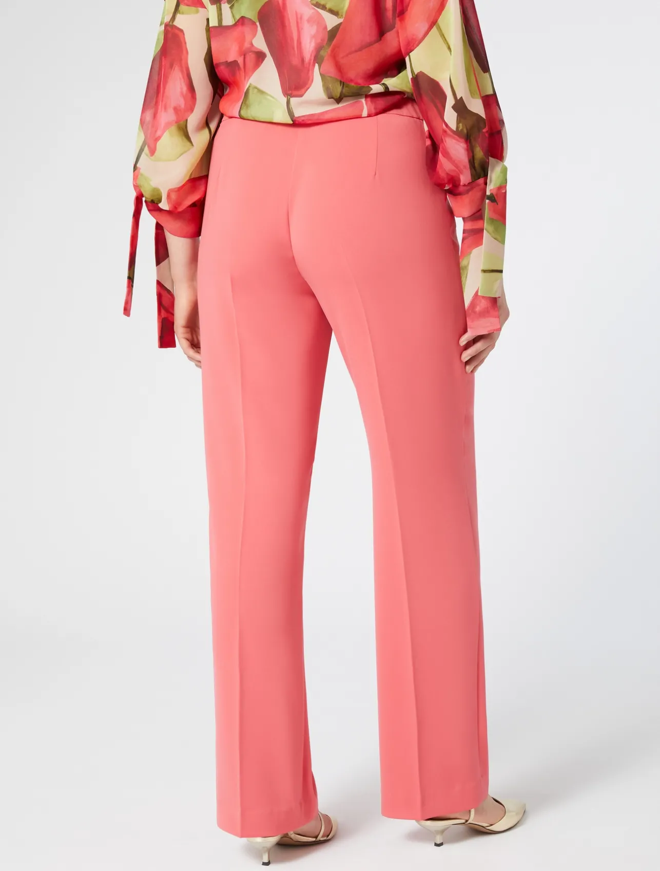 Sale Marina Rinaldi Fluid cady trousers CORAL