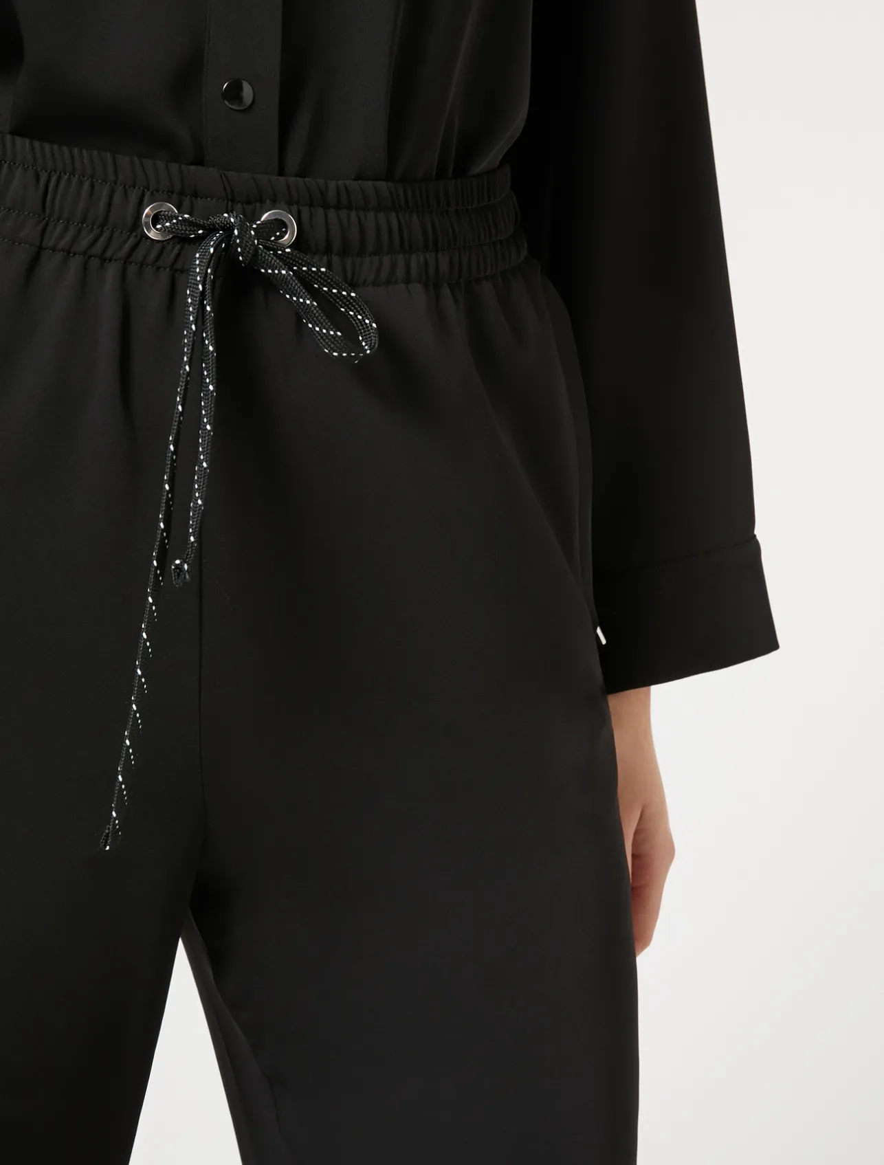 Discount Marina Rinaldi Fluid cady trousers BLACK
