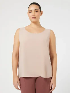 Discount Marina Rinaldi Fluid fabric top PINK