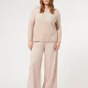 New Marina Rinaldi Fluid gabardine trousers PINK