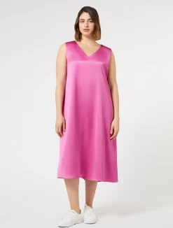 Online Marina Rinaldi Fluid satin dress ANTIQUEROSE