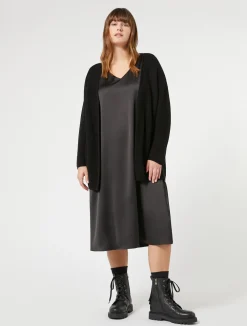 Best Marina Rinaldi Fluid satin dress BLACK