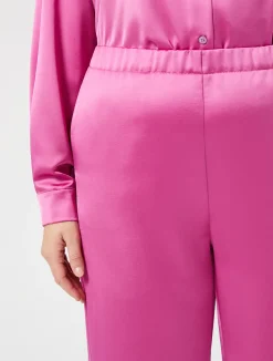 Discount Marina Rinaldi Fluid satin trousers ANTIQUEROSE