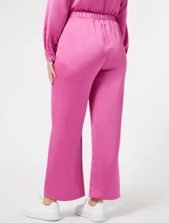 Discount Marina Rinaldi Fluid satin trousers ANTIQUEROSE