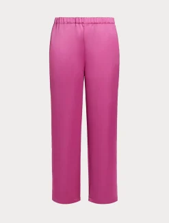 Discount Marina Rinaldi Fluid satin trousers ANTIQUEROSE