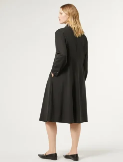 Outlet Marina Rinaldi Gabardine shirt dress BLACK