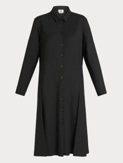 Outlet Marina Rinaldi Gabardine shirt dress BLACK