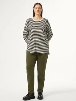Outlet Marina Rinaldi Gabardine trousers KAKI