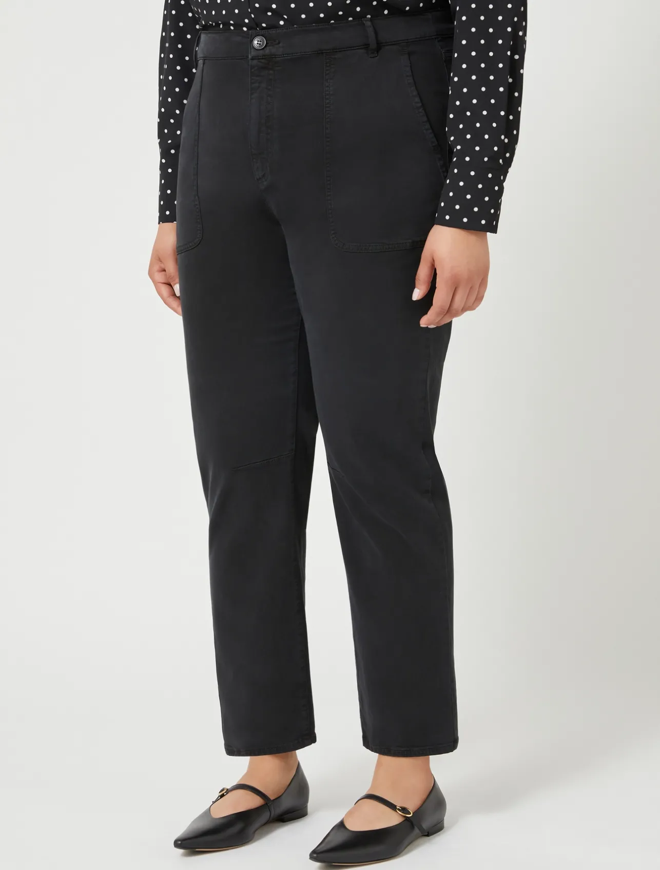 Hot Marina Rinaldi Gabardine trousers BLACK