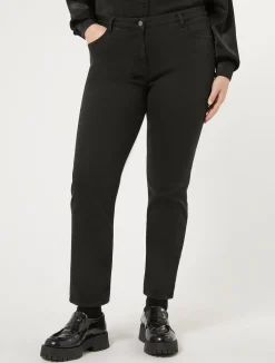 Outlet Marina Rinaldi Gabardine trousers BLACK