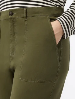 Outlet Marina Rinaldi Gabardine trousers KAKI