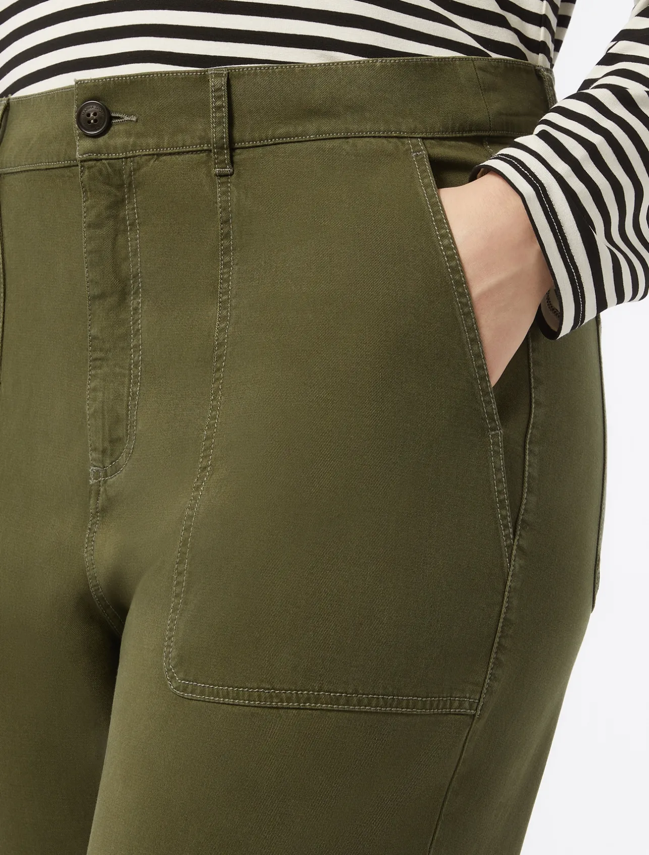Outlet Marina Rinaldi Gabardine trousers KAKI