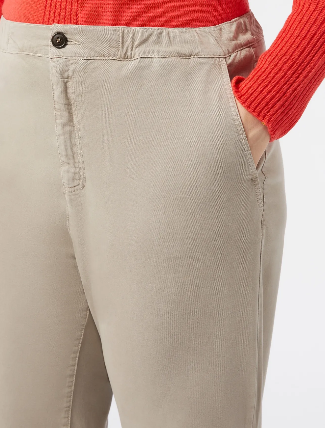 Clearance Marina Rinaldi Gabardine trousers TURTLEDOVE