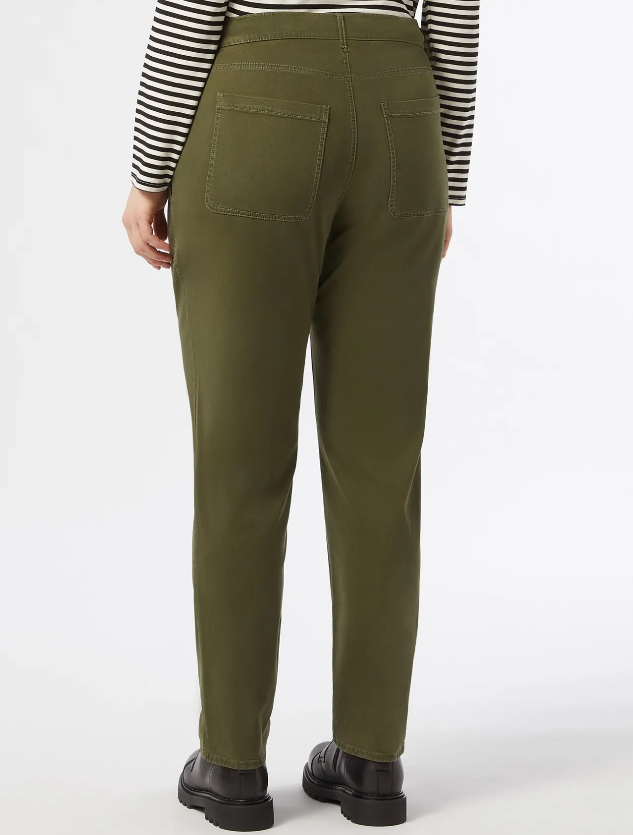 Outlet Marina Rinaldi Gabardine trousers KAKI