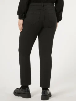 Outlet Marina Rinaldi Gabardine trousers BLACK
