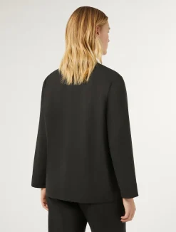 Hot Marina Rinaldi Gabardine wool tunic jacket BLACK