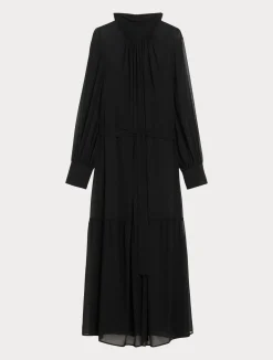 Fashion Marina Rinaldi Georgette dress BLACK