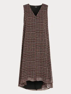 Clearance Marina Rinaldi Georgette dress BLACK
