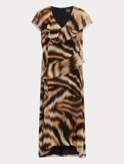 Fashion Marina Rinaldi Georgette dress BLACK