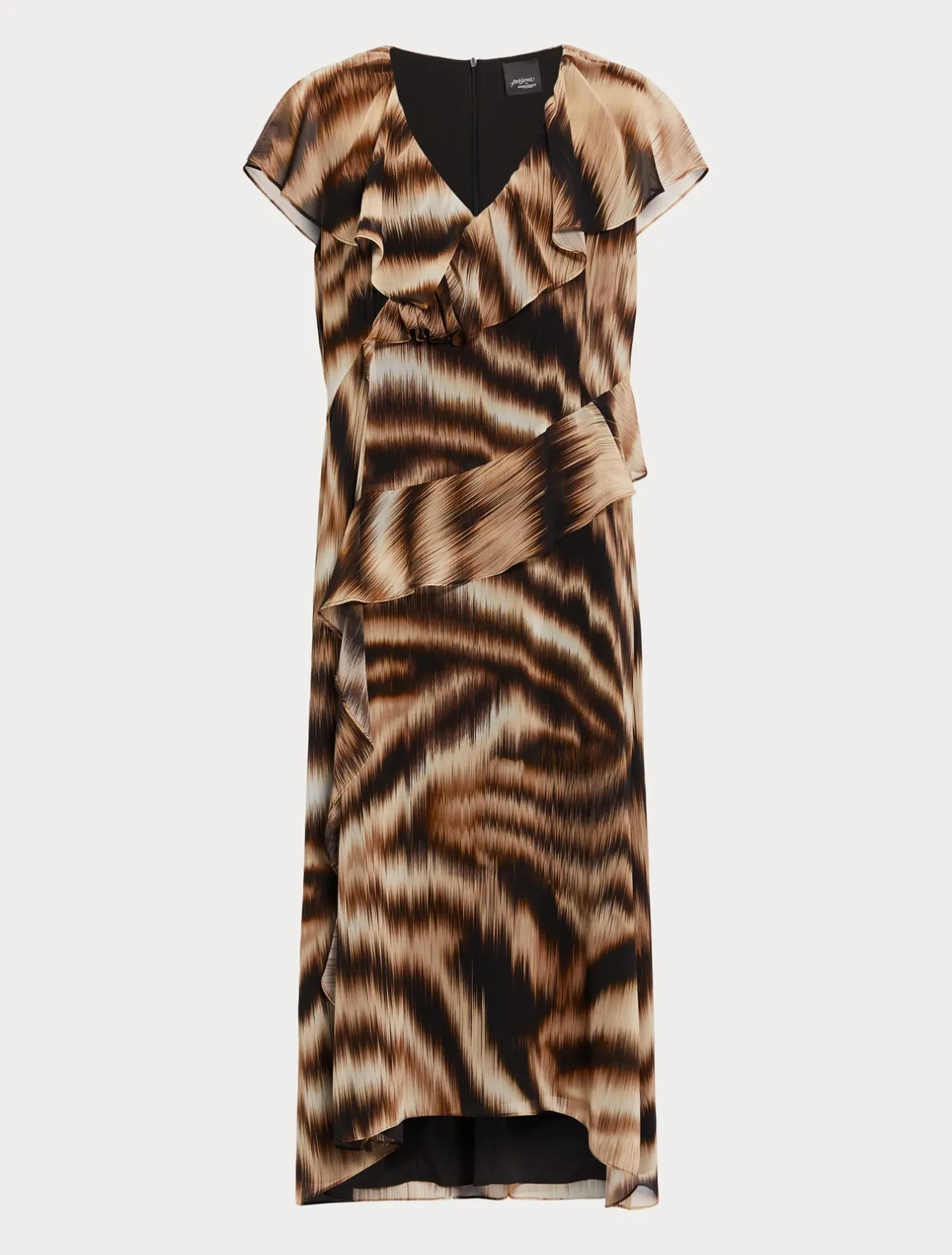 Fashion Marina Rinaldi Georgette dress BLACK