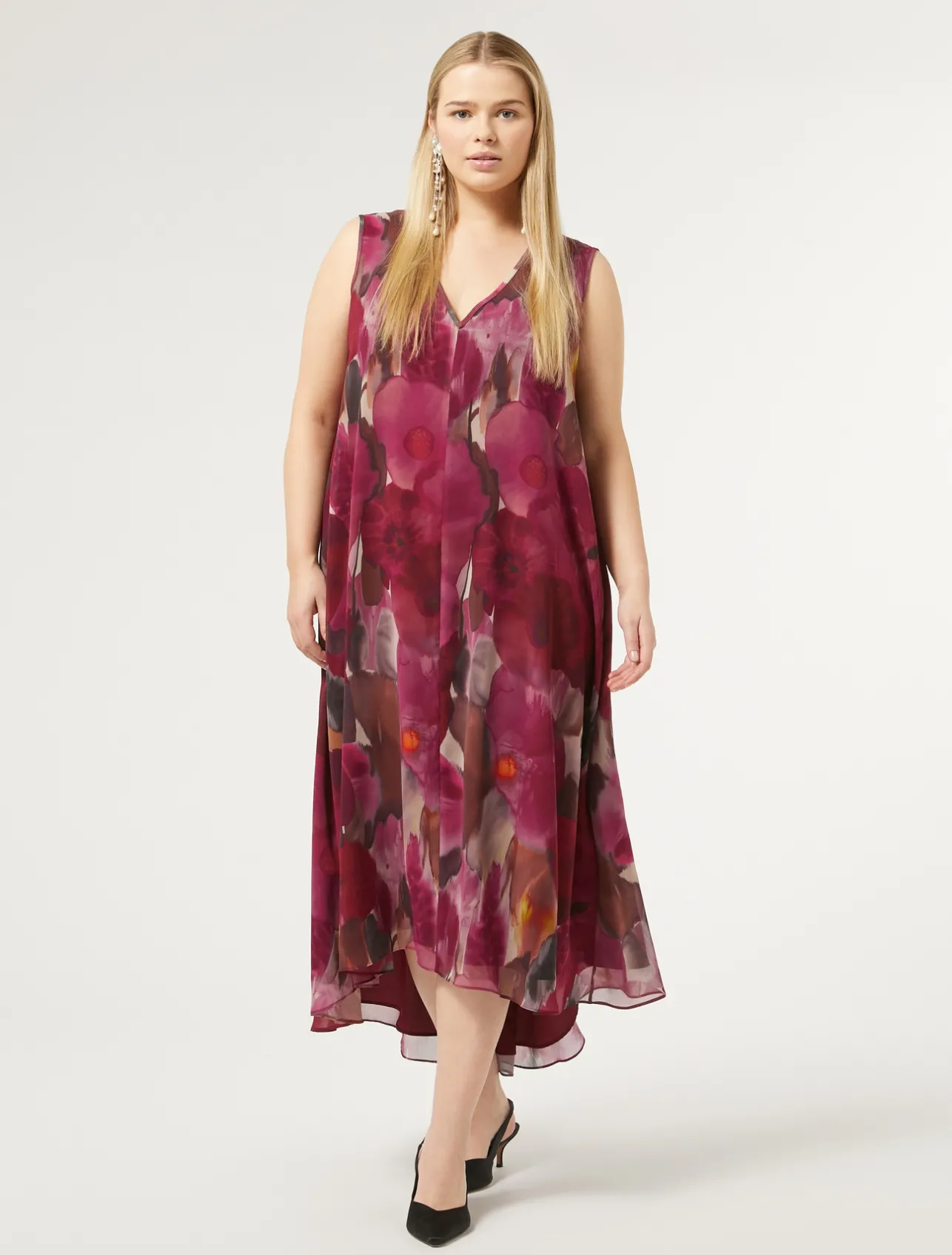 Sale Marina Rinaldi Georgette dress RUBY