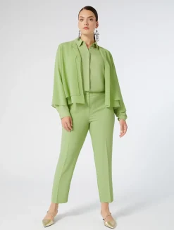 Discount Marina Rinaldi Georgette jacket OLIVEGREEN