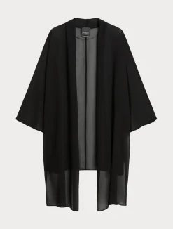 Fashion Marina Rinaldi Georgette shrug BLACK