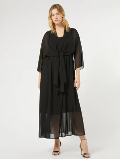 Fashion Marina Rinaldi Georgette shrug BLACK