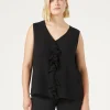 New Marina Rinaldi Georgette top BLACK