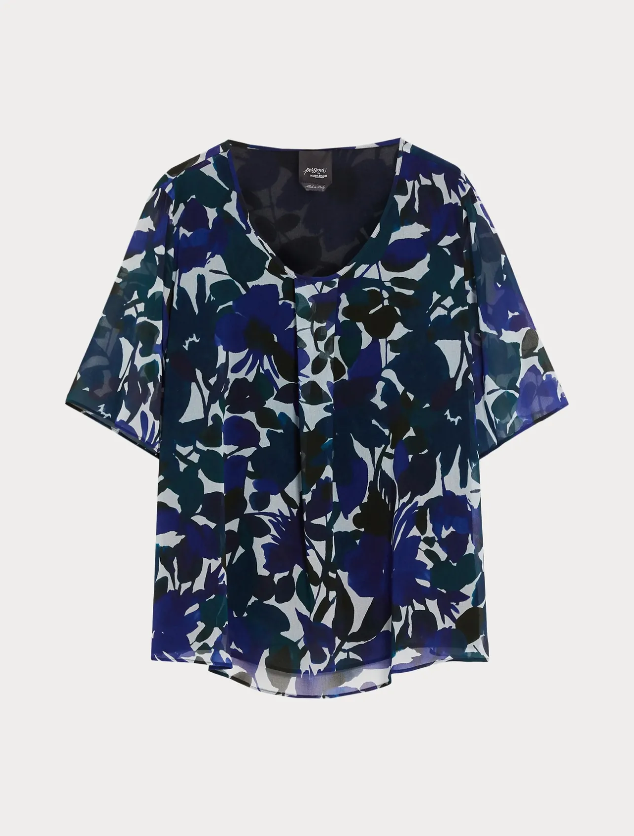 Best Marina Rinaldi Georgette top COFFEE