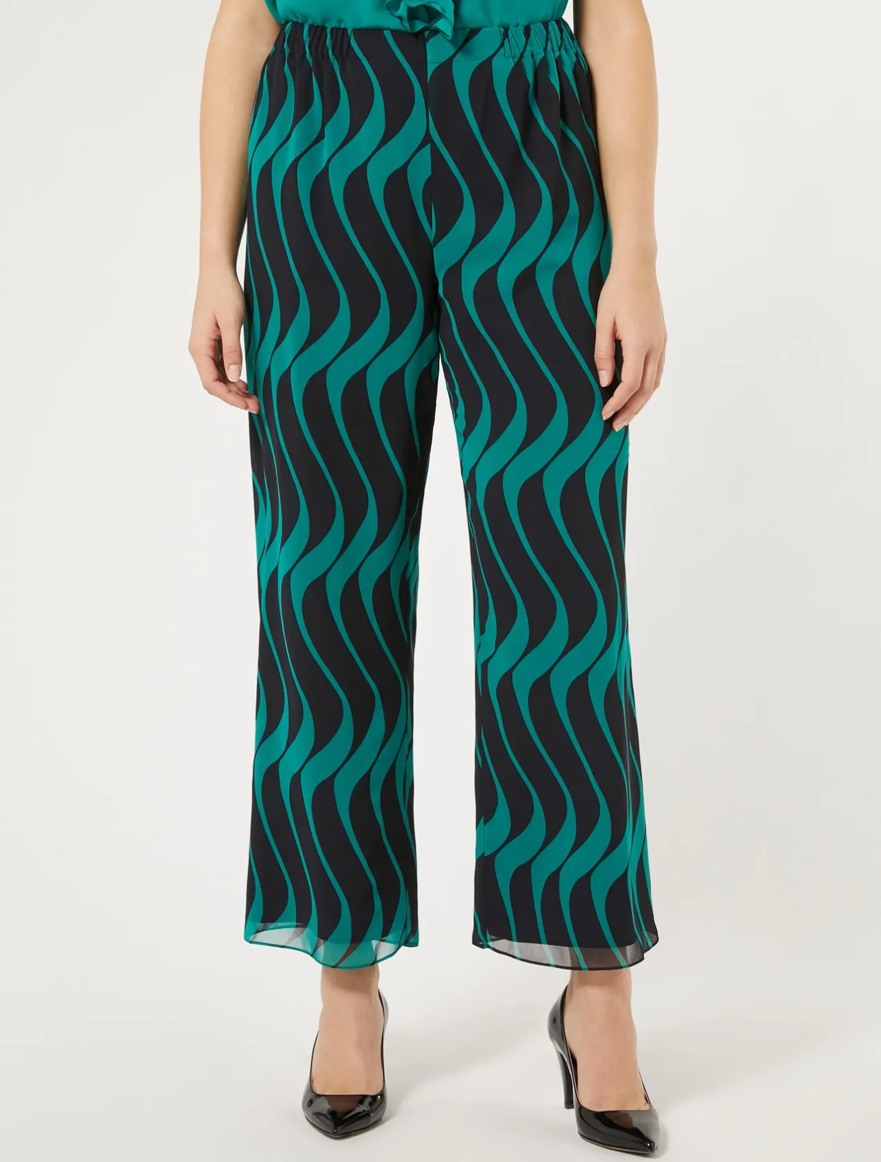 Hot Marina Rinaldi Georgette trousers ULTRAMARINE