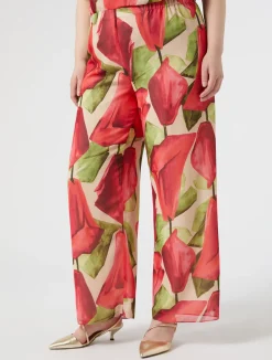 Discount Marina Rinaldi Georgette trousers PINK