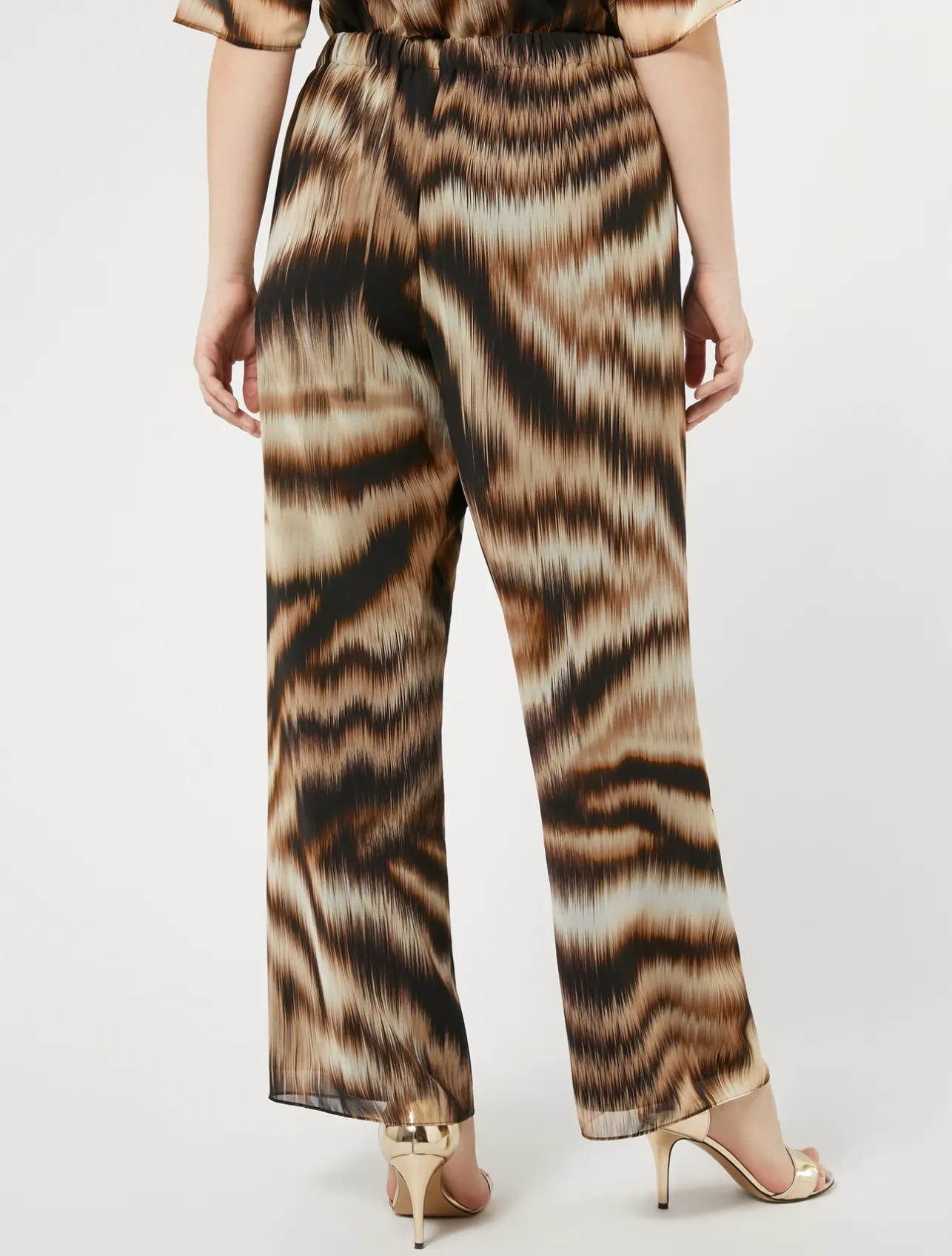 Sale Marina Rinaldi Georgette trousers BLACK