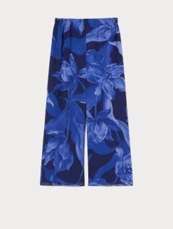 Outlet Marina Rinaldi Georgette trousers MIDNIGHTBLUE