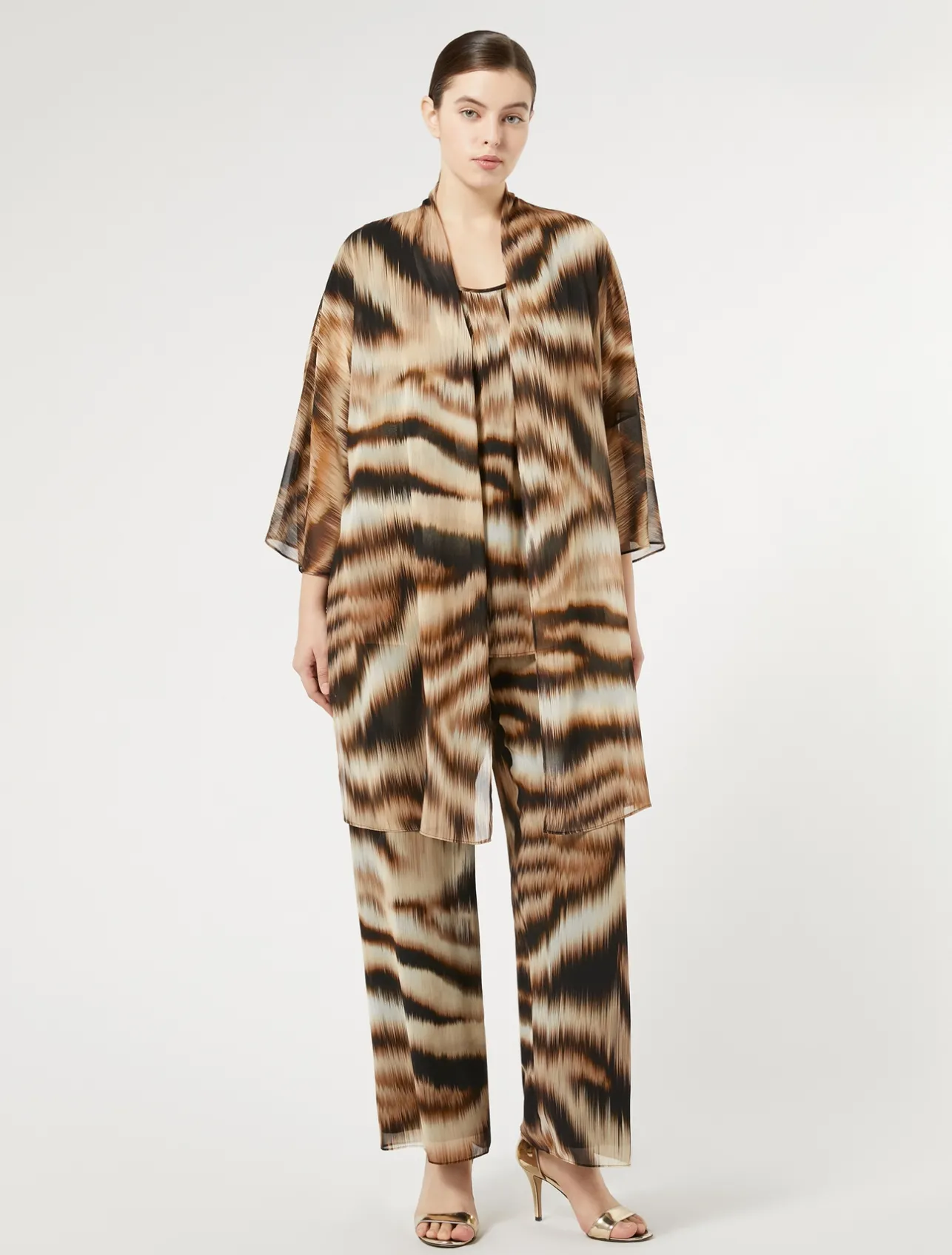 Sale Marina Rinaldi Georgette trousers BLACK