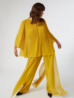 Hot Marina Rinaldi Georgette trousers GOLD