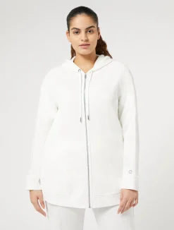 Hot Marina Rinaldi Interlock jersey sweatshirt WHITE