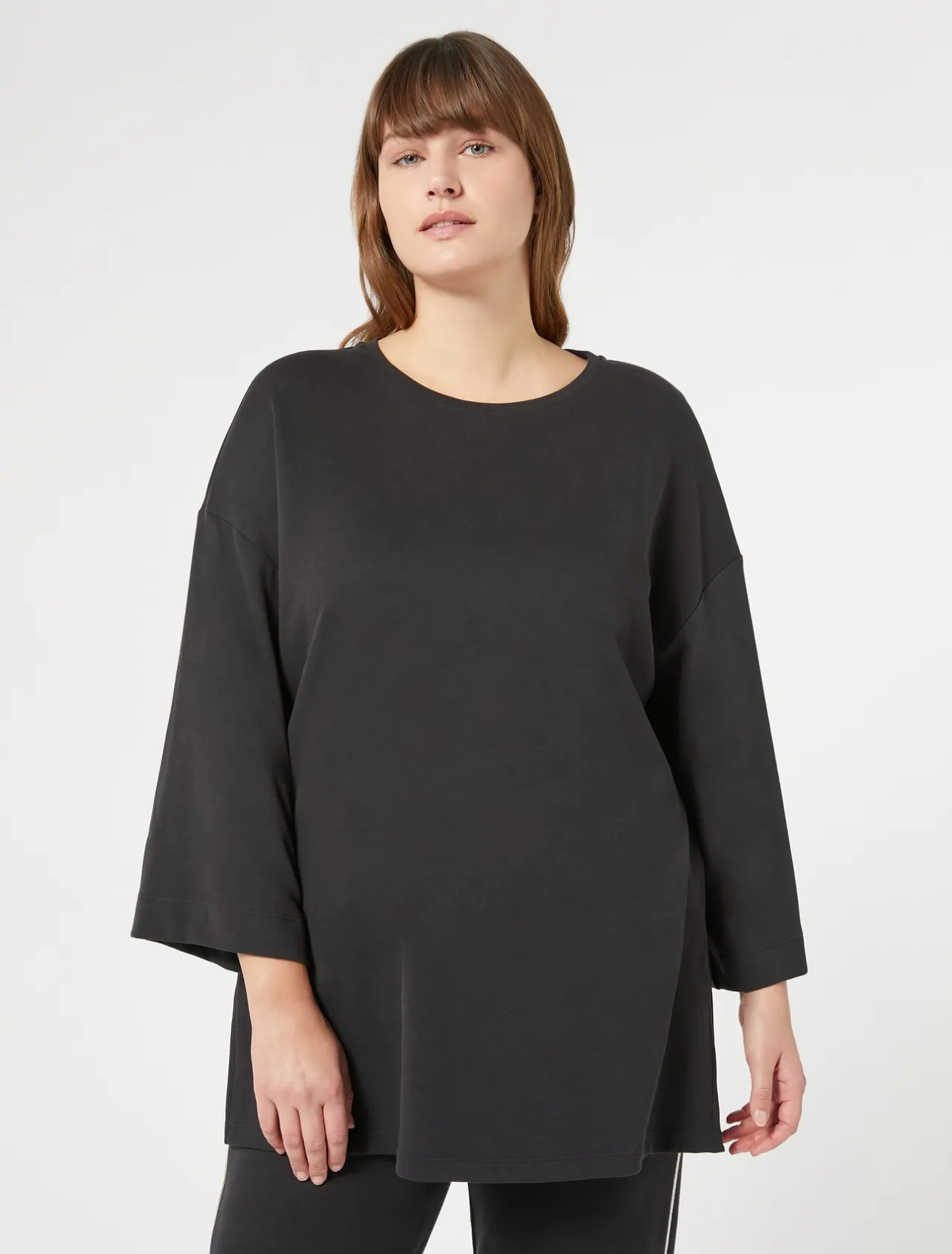 Hot Marina Rinaldi Interlock jersey sweatshirt BLACK