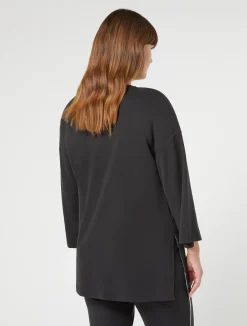 Hot Marina Rinaldi Interlock jersey sweatshirt BLACK