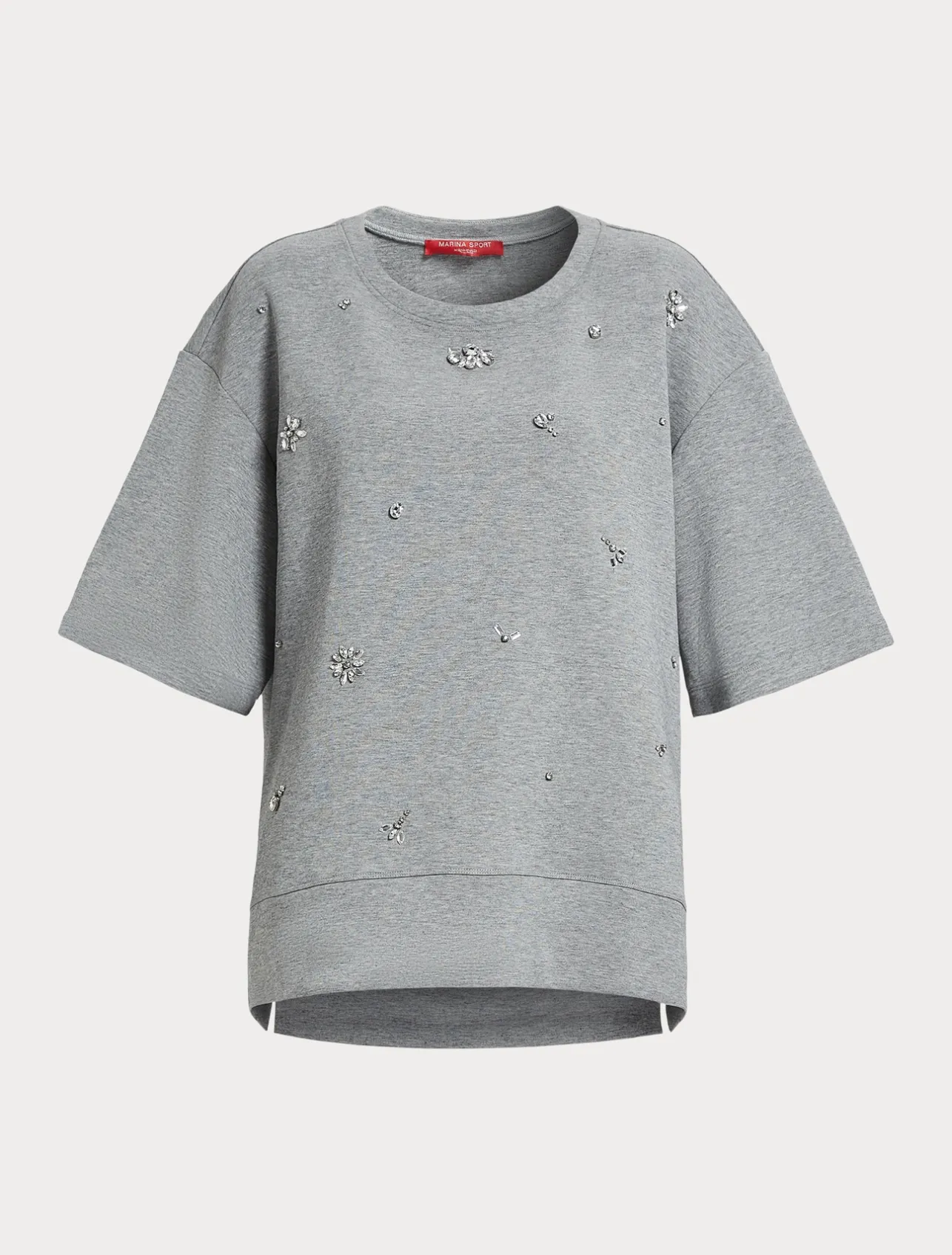 Discount Marina Rinaldi Interlock jersey sweatshirt LIGHTGREY