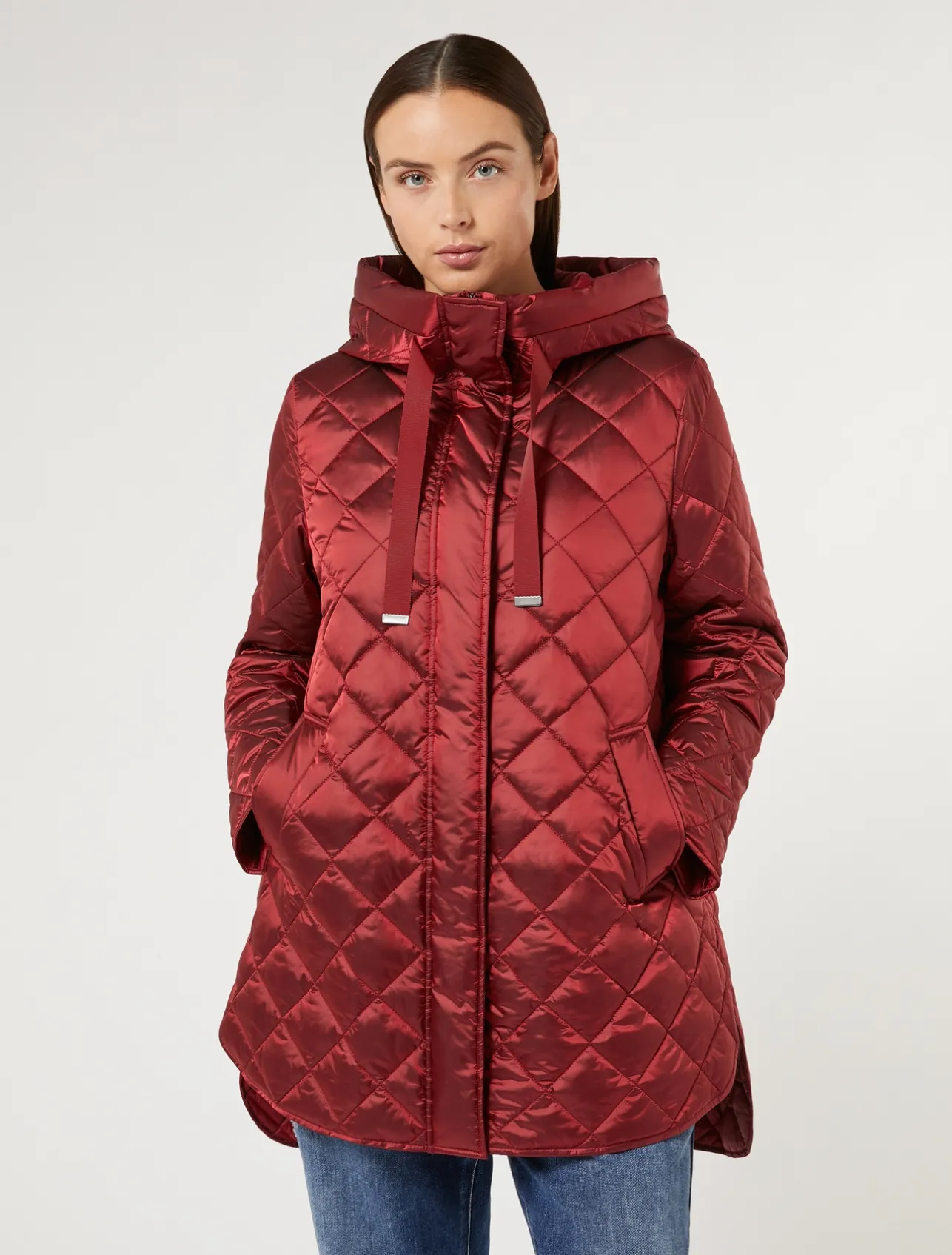 Outlet Marina Rinaldi Iridescent fabric lining RED
