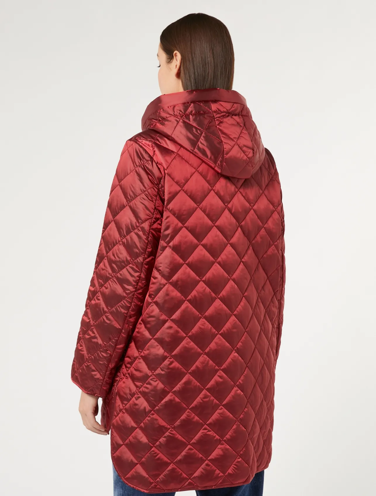 Outlet Marina Rinaldi Iridescent fabric lining RED