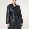 Outlet Marina Rinaldi Jacquard duster coat MIDNIGHTBLUE